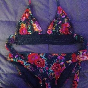 Xhileration floral swim bikini
